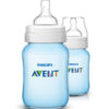 Avent – SCF565/62 – Biberon Classic + Garçon X2 260ml – 1 mois et + (Débit lent) – Image 2