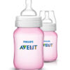 Avent – SCF564/62 – Biberon Classic + Fille X2 260ml – 1 mois et + (Débit lent) – Image 2
