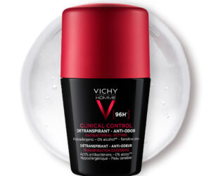 VICHY DÉODORANT DERMO-DÉTRANSPIRANT INVISIBLE PROTECT 72H ANTI-TACHES ANTI-IRRITATIONS.